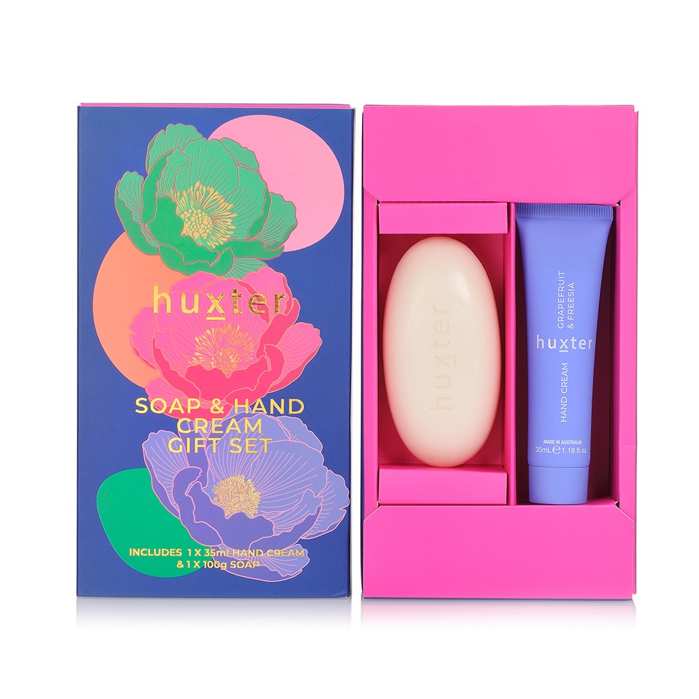 Huxter Soap & Hand Balm Gift Box | Grapefruit & Freesia