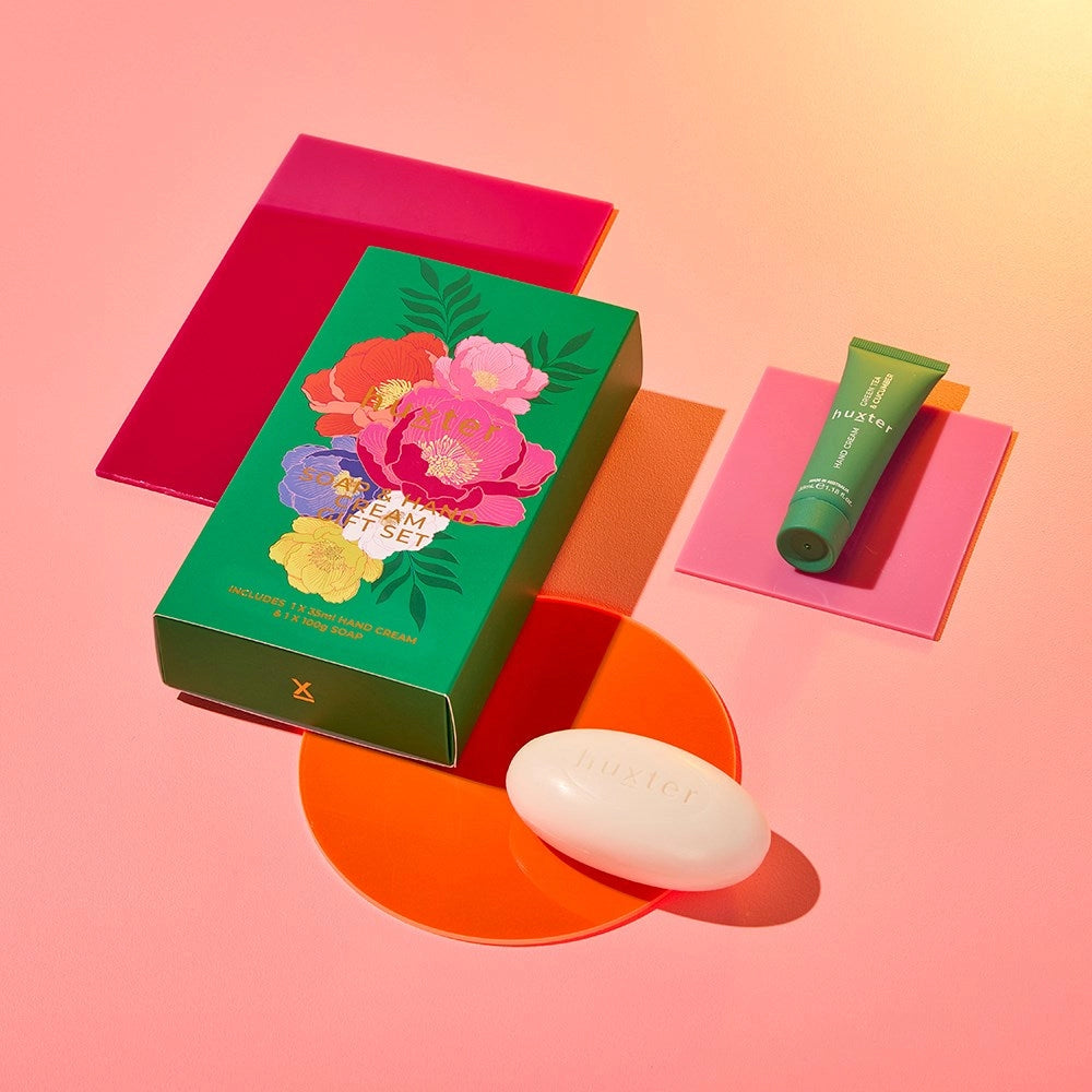 Huxter Soap & Hand Balm Gift Box | Green Tea and Cucumber
