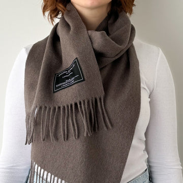 Lambswool Scarf by Barossa - Taupe