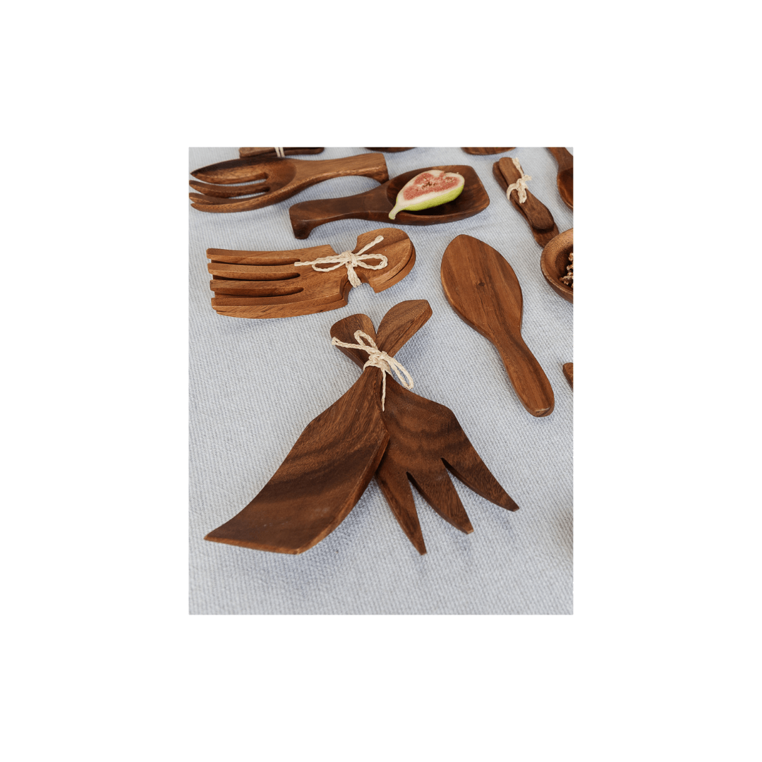 Acacia Fork and Turner Set