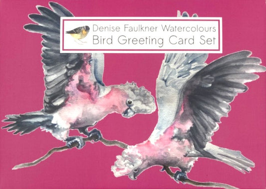 Denise Faulkner Watercolours; Bird Ten Card Mixed Set