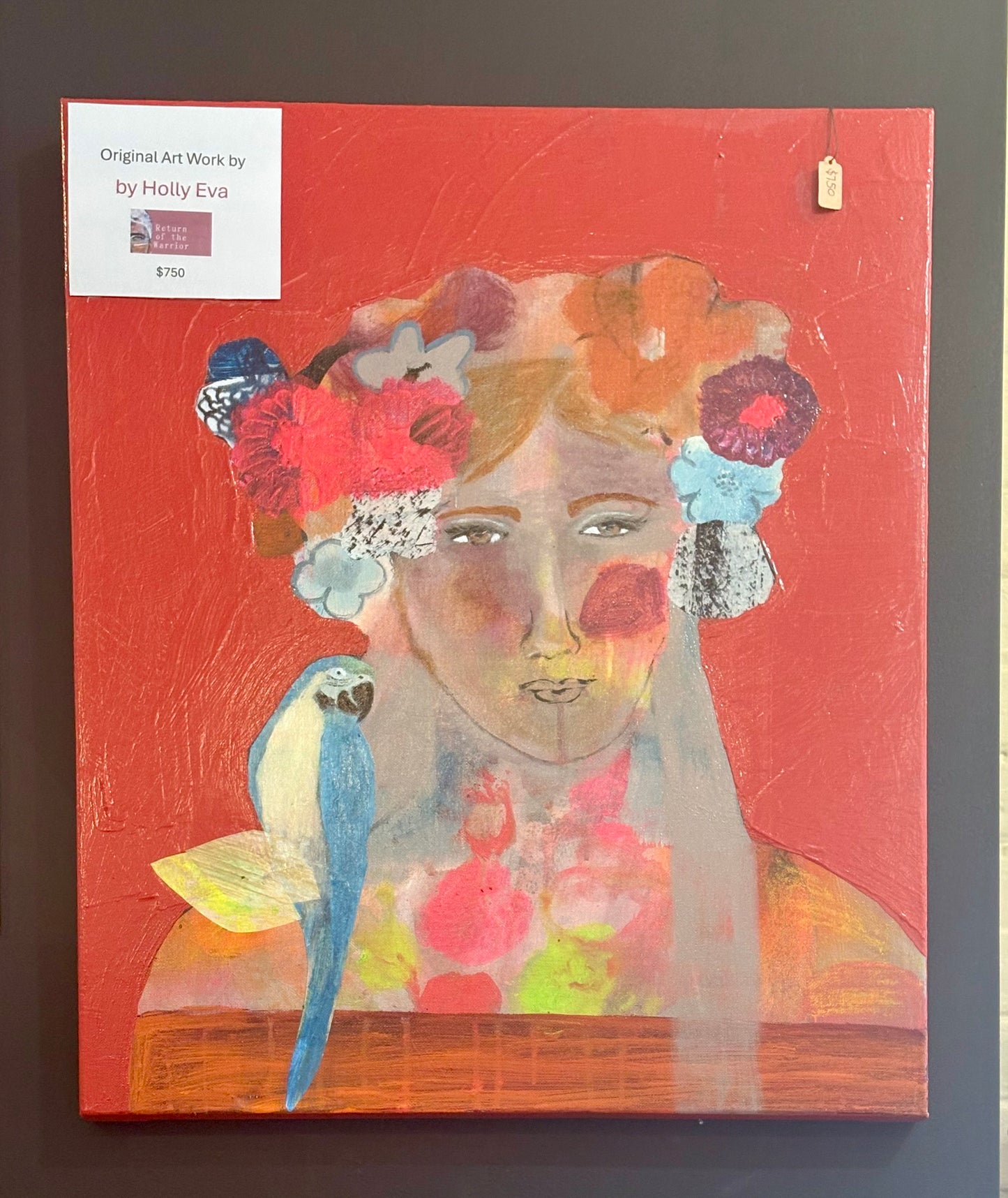 Holly Eva Original Artwork - "Parrot Girl"