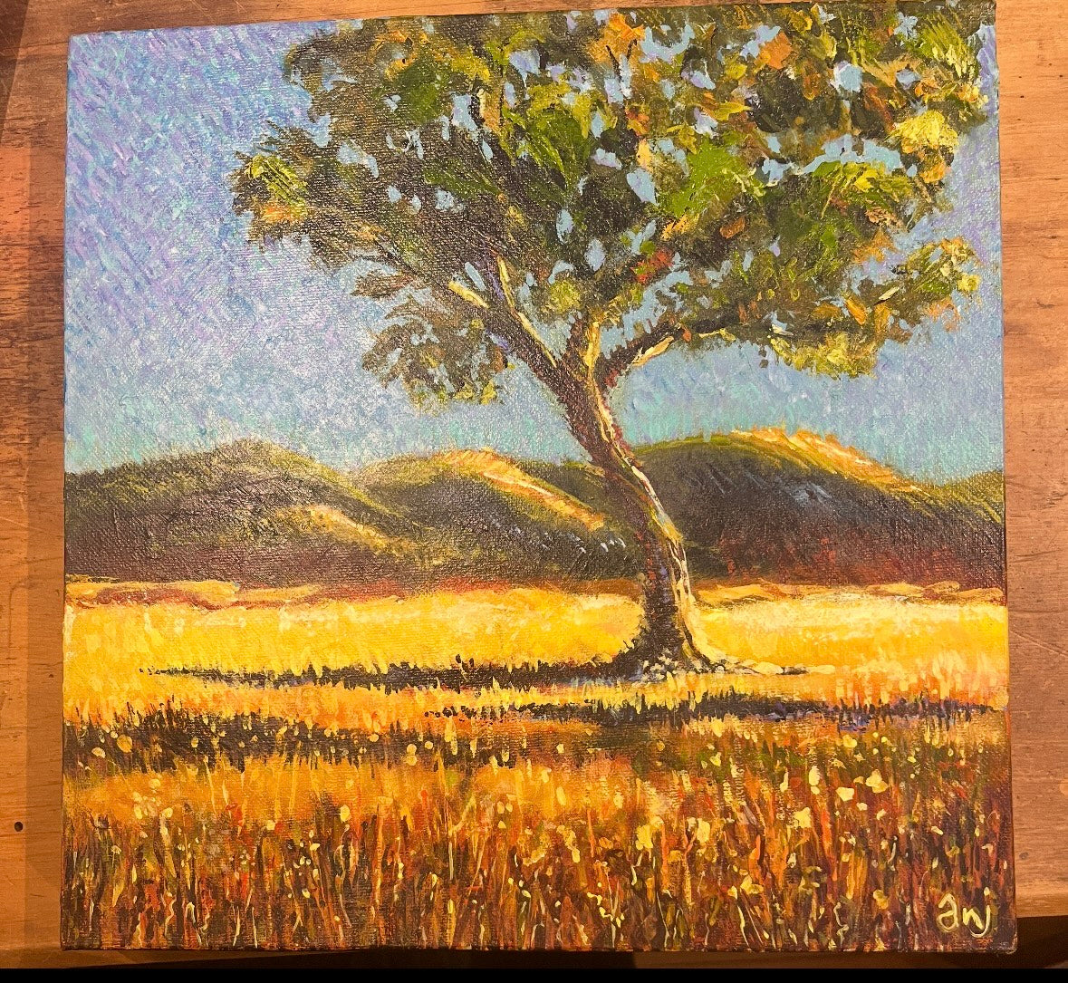 Anjee du Terreau Original Artwork - "One Tree Paddock"