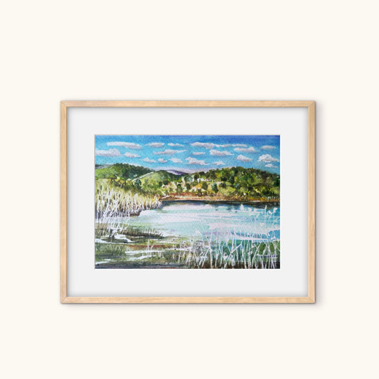 Anjee Du Terreau Hand painted Artwork - "Clouds Over Putta Bucca" 28x23
