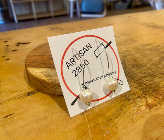 Artisan 2850 - Silver Droopy Pearls