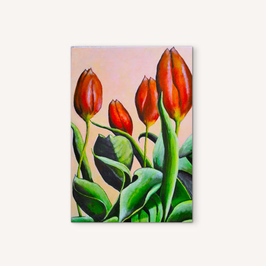 Anjee Du Terreau Original Acrylic - "Tulips" 33 x 50cm
