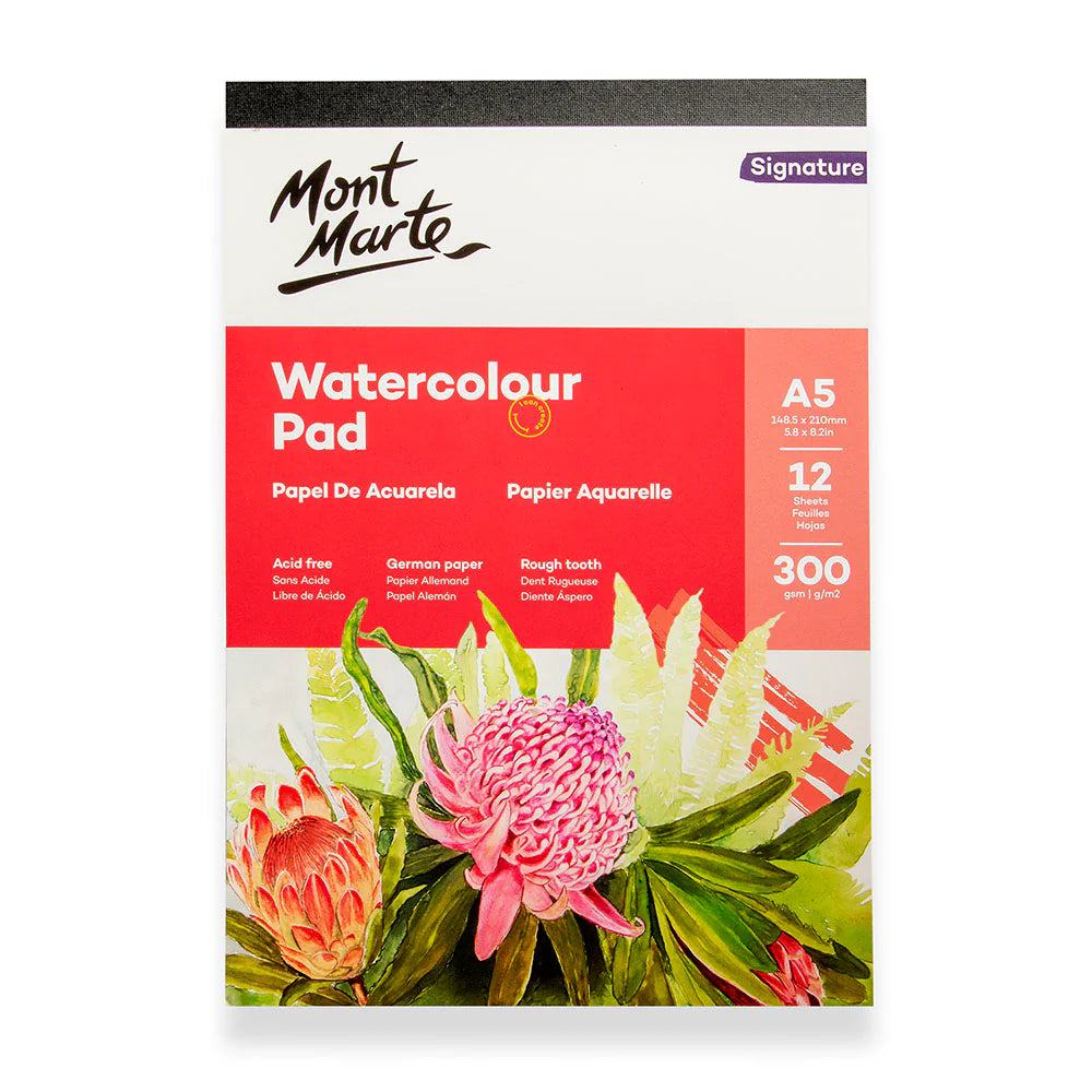 Watercolour Pad Signature A5 12 Sheet 300gsm