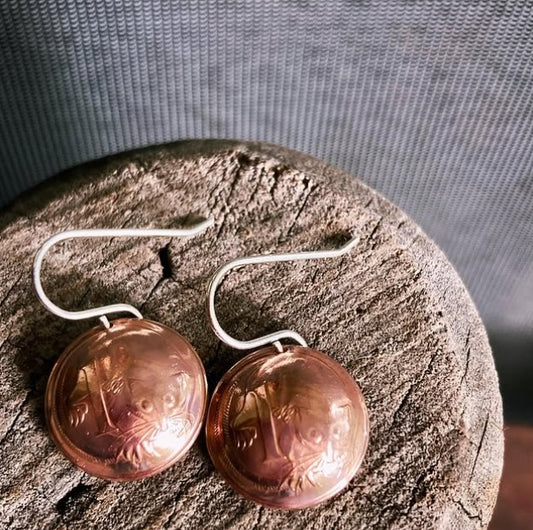 Artisan 2850 - 'Having your Two Cents Worth' Earrings