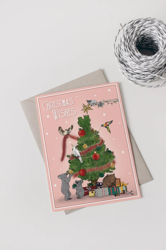 Christmas Wishes Card | Little Green Mini | Mudgee