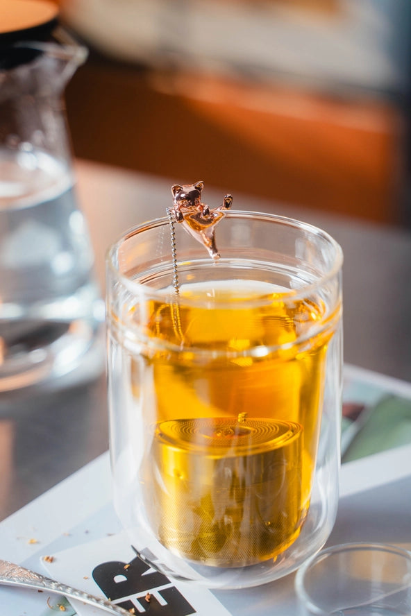 Tea Infuser Loose Leaf Tea Cylinder Cheeky Cat