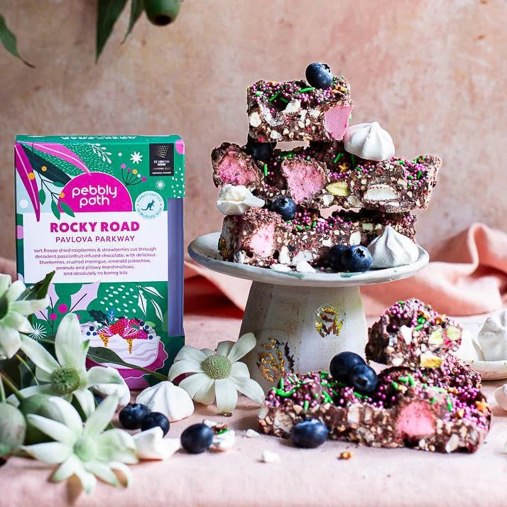 Pebbly Path Mudgee Rocky Road Gift Cylinder - Christmas