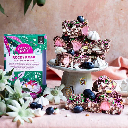 Pebbly Path Mudgee Rocky Road Gift Cylinder - Christmas