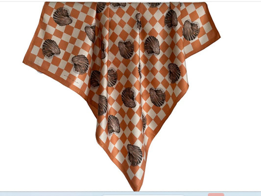 Whitney Spicer Large Silk Scarf - Dark Cardium