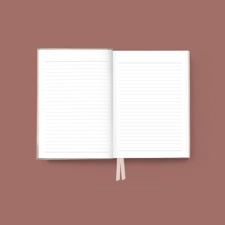 Waratah Linen Lined Journal