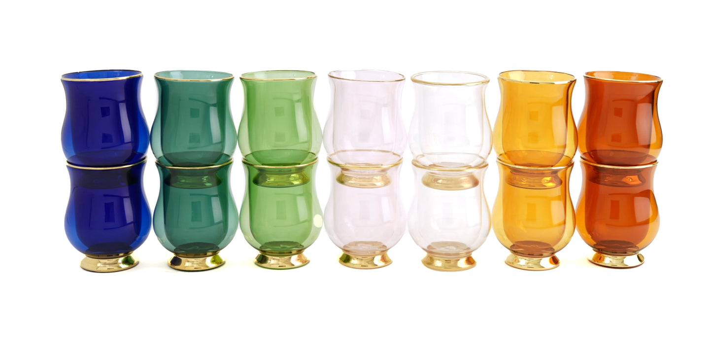 LyndalT - Double Wall Latte Glasses Sets of 2 - Multiple Colours