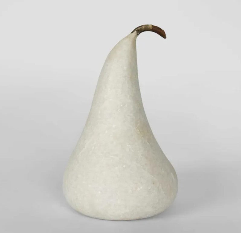 Marble Pear Ornament