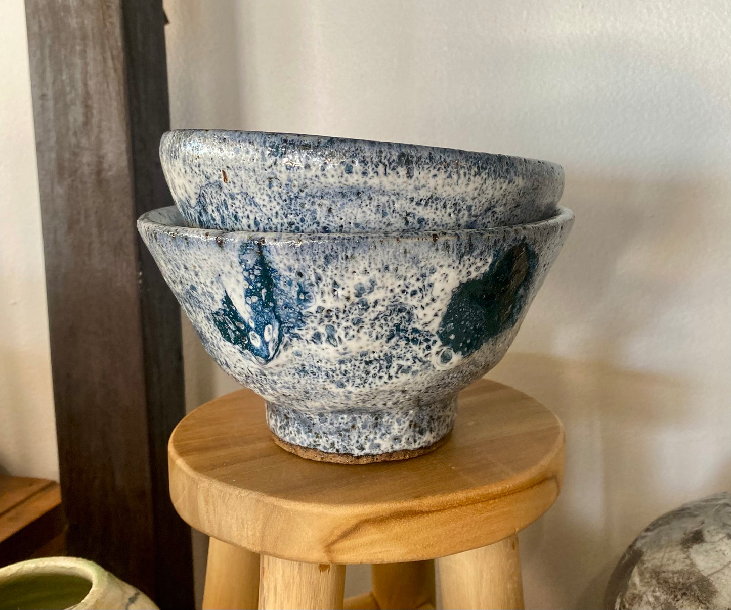 ClayCat Small Blue Bowls #19