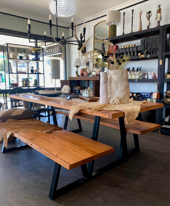 MBT Timber Designs - Hand Made Dining Table with Benches