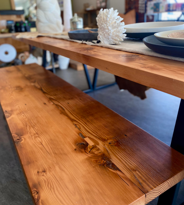 MBT Timber Designs - Hand Made Dining Table with Benches