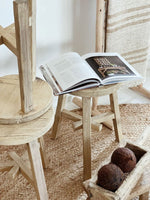 Utuma Round Elm Stool