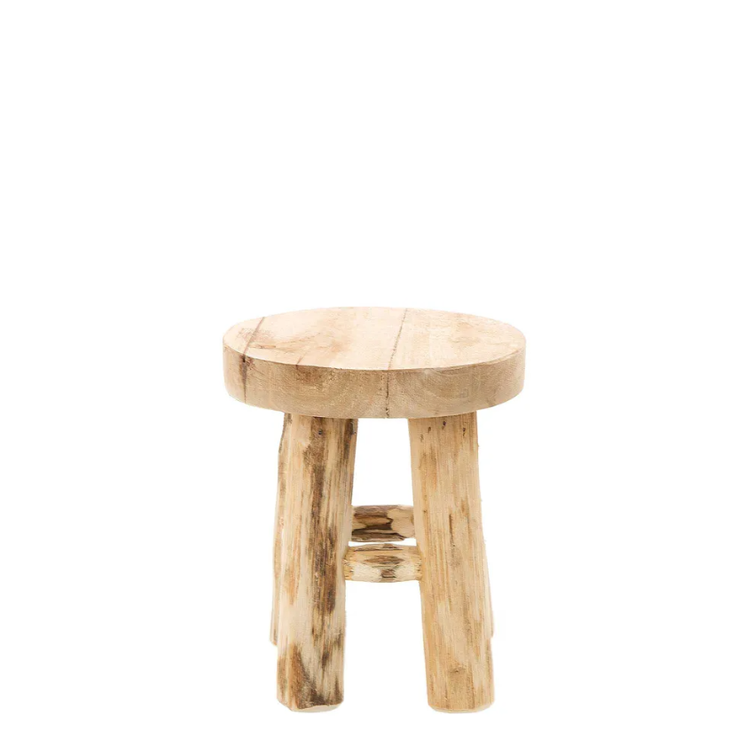 Mini Stool Teak Natural