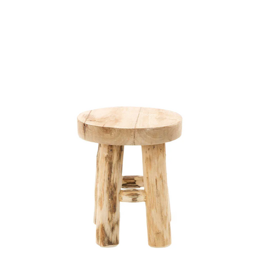 Mini Stool Teak Natural