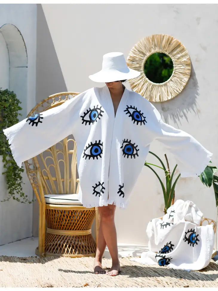 Evil Eye Kaftan Kimono