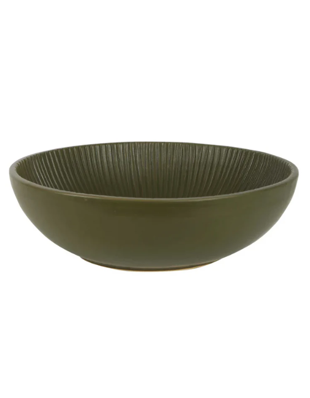 Isola Ceramic Bowl Olive Green