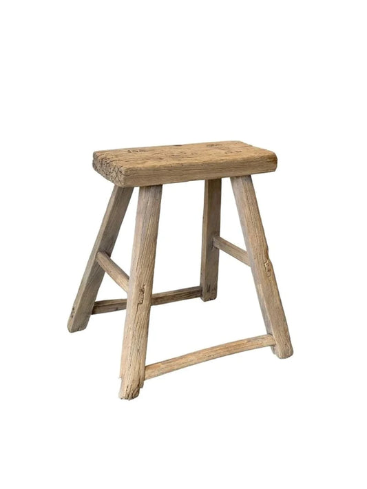 Santosa Elm Wood Workers Stool