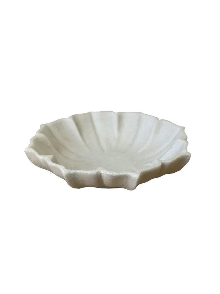 Indian Marble Lotus Bowl - 01