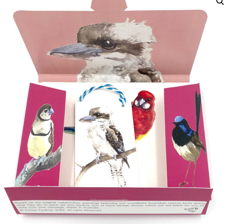 Denise Faulkner Watercolours; Bird Ten Card Mixed Set