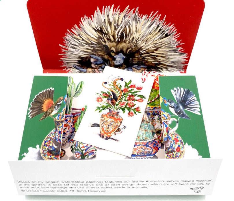 Denise Faulkner Watercolours; Colours of Christmas Ten Card Mixed Set