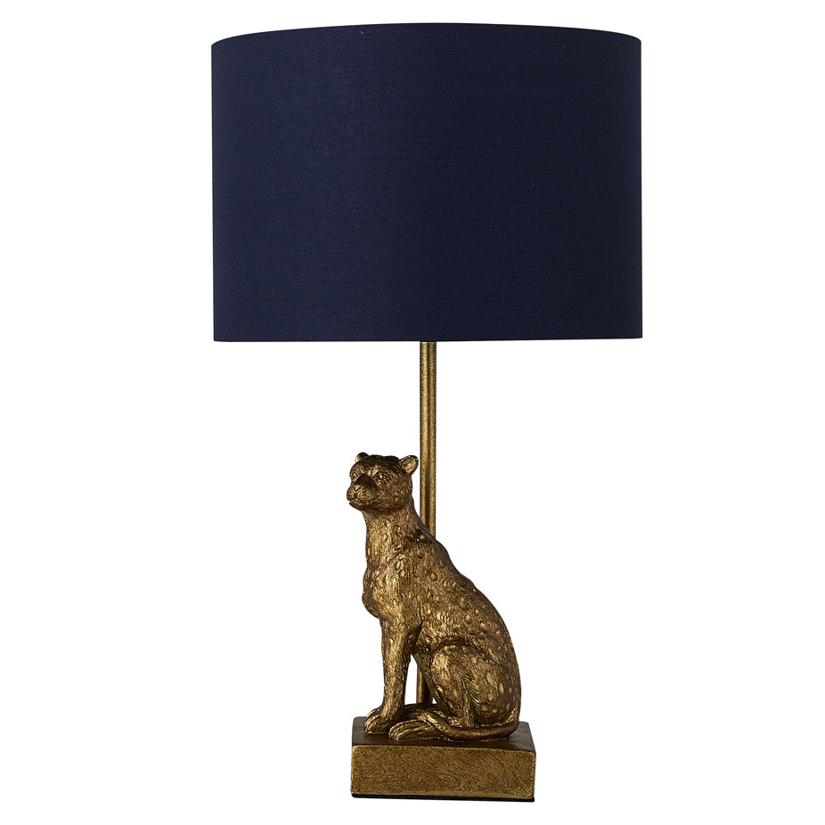 Sitting Cheetah Table Lamp