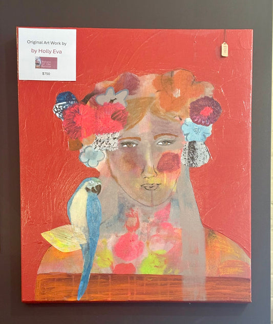 Holly Eva Original Artwork - "Parrot Girl"