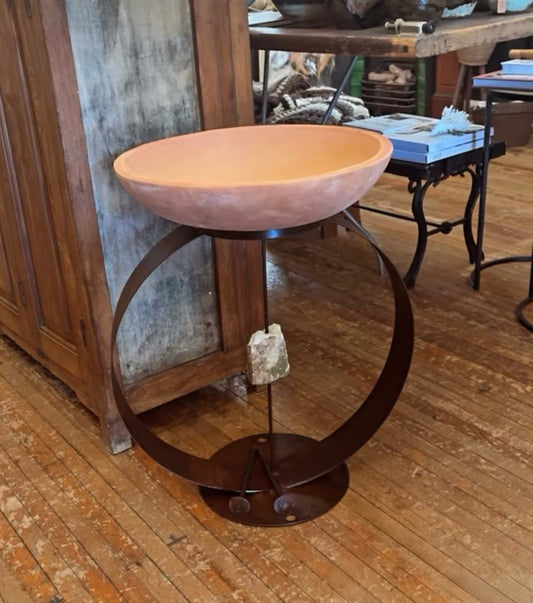 TWSculptures - Stone Heart Bird Bath