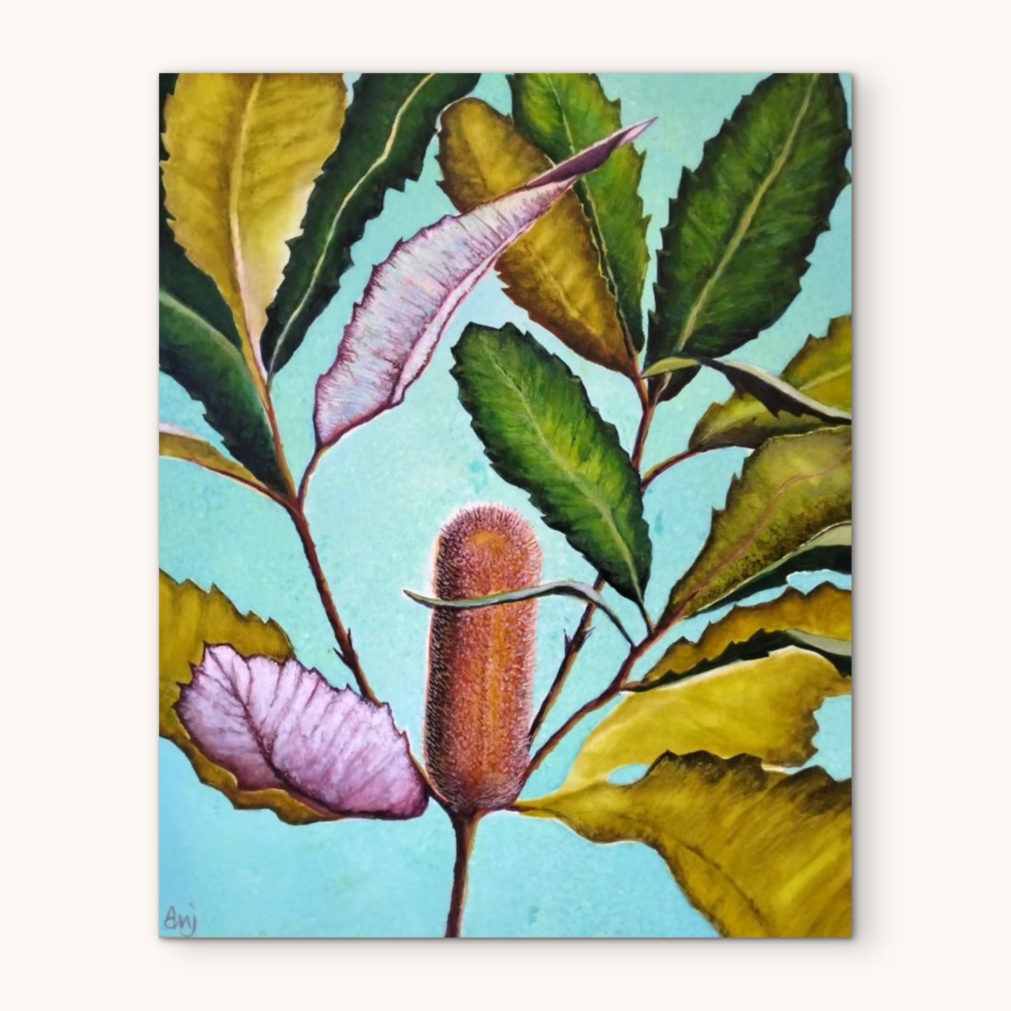Anjee Du Terreau Original Acrylic -  "Banksia 2" 40x50