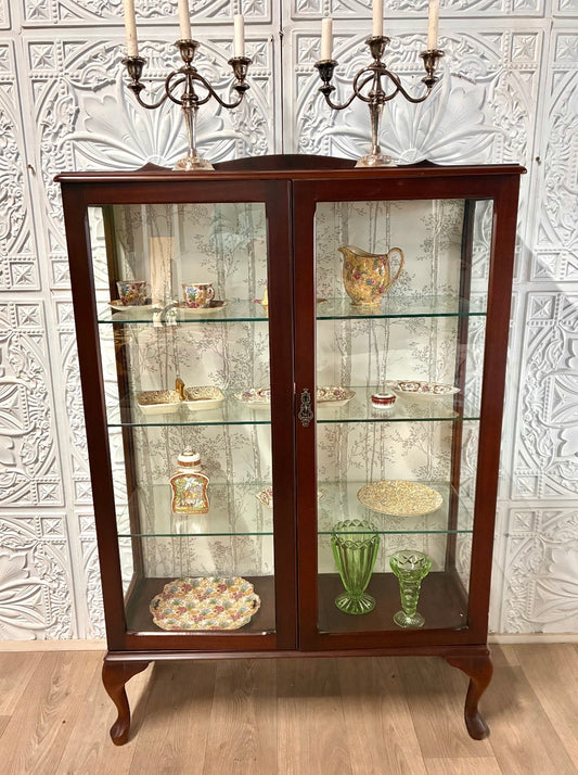 Vintage Bird - Glass Display Cupboard