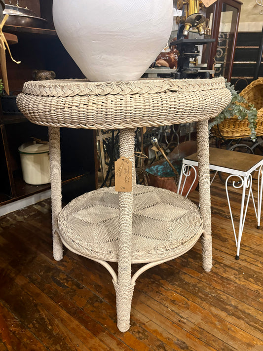 Vintage Bird - Vintage Cane Side Table