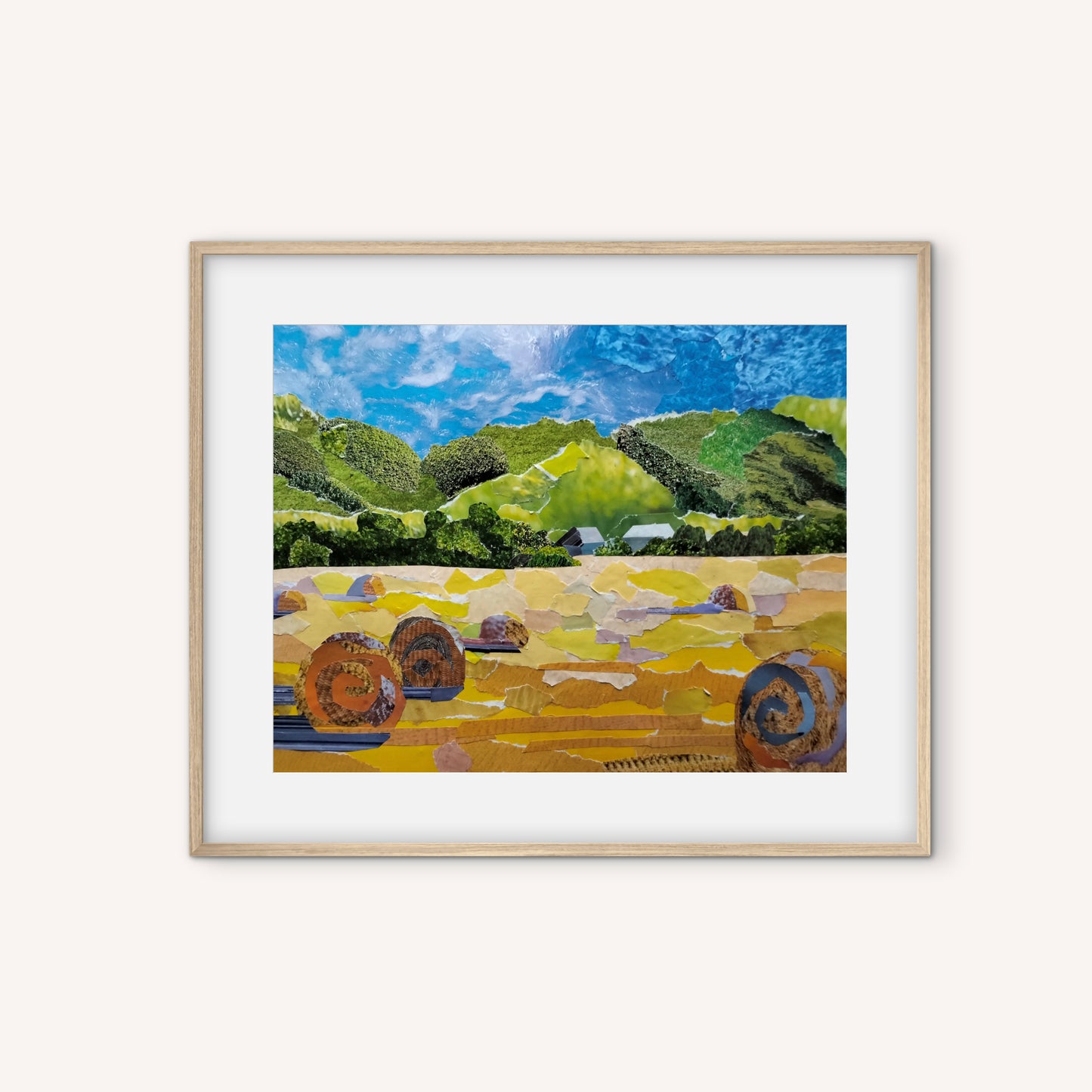 Anjee Du Terreau -  "Golden Bales" 38x30cm
