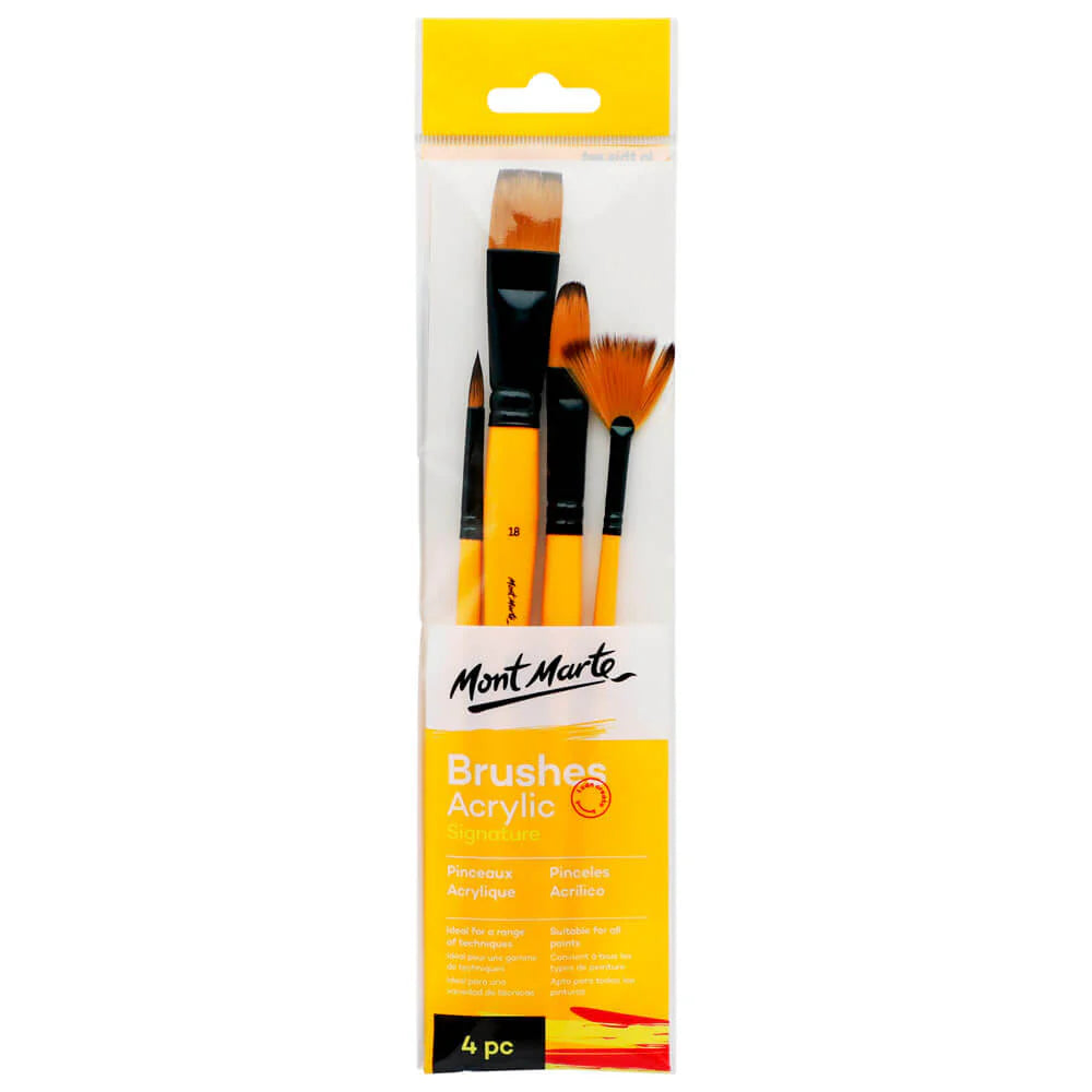 Acrylic Brushes Signature 4pc