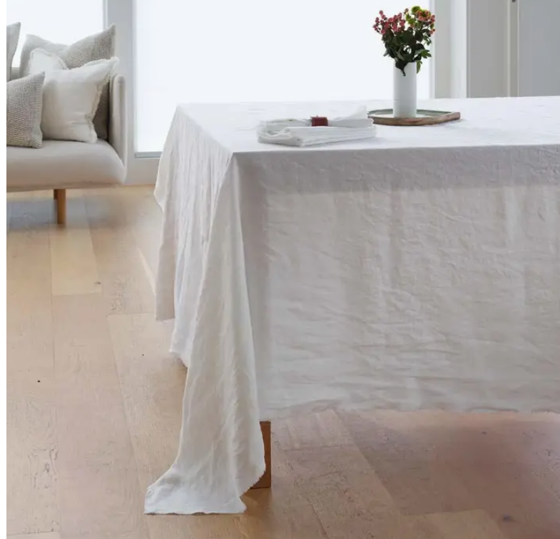 Linen Tablecloth - White