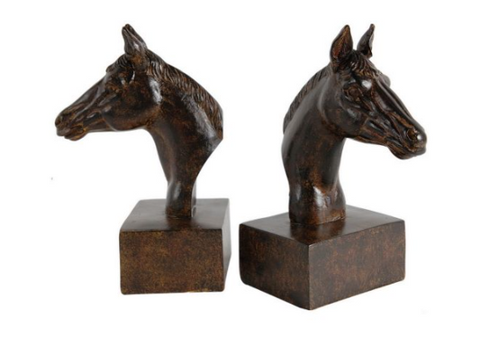 Horse Head Bookends