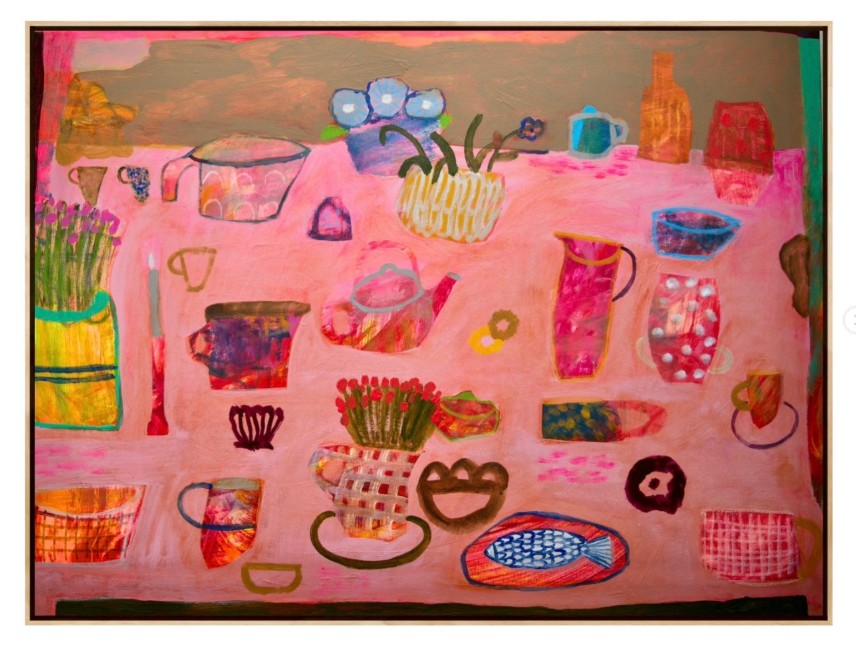 Holly Eva Original Artwork - "Party Table"