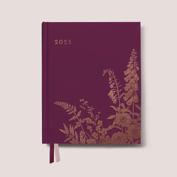 2025 Always Flowers Planner - Oatmeal