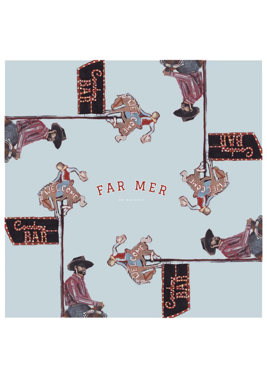 Whitney Spicer Silk Bandana - Cowboy Bar