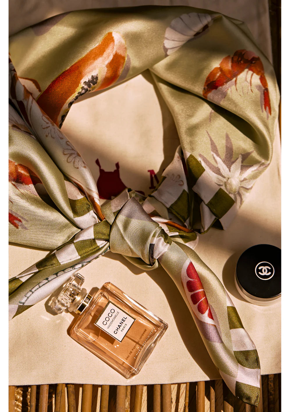 Whitney Spicer Large Silk Scarf -  Scent of Summer