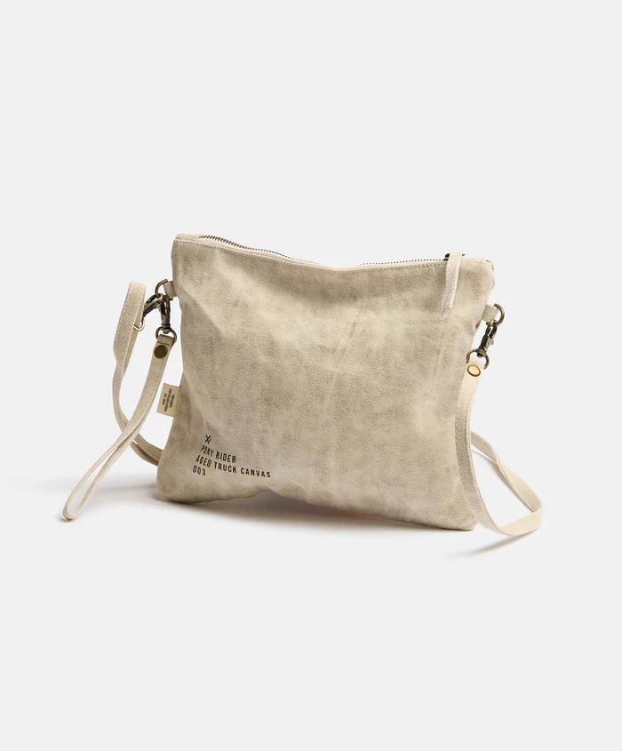 Pony Rider | INDENT S24 | Ground Up Clutch Bag | Natural Stripe