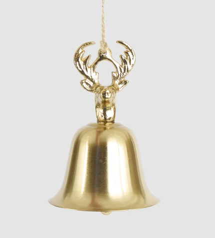 Deer Head Bell Tree Decoration