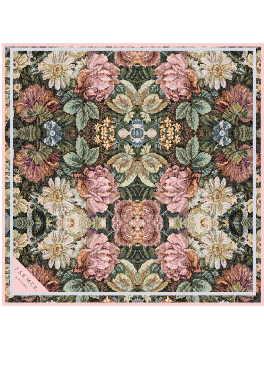 Whitney Spicer Silk Bandana - Bloom