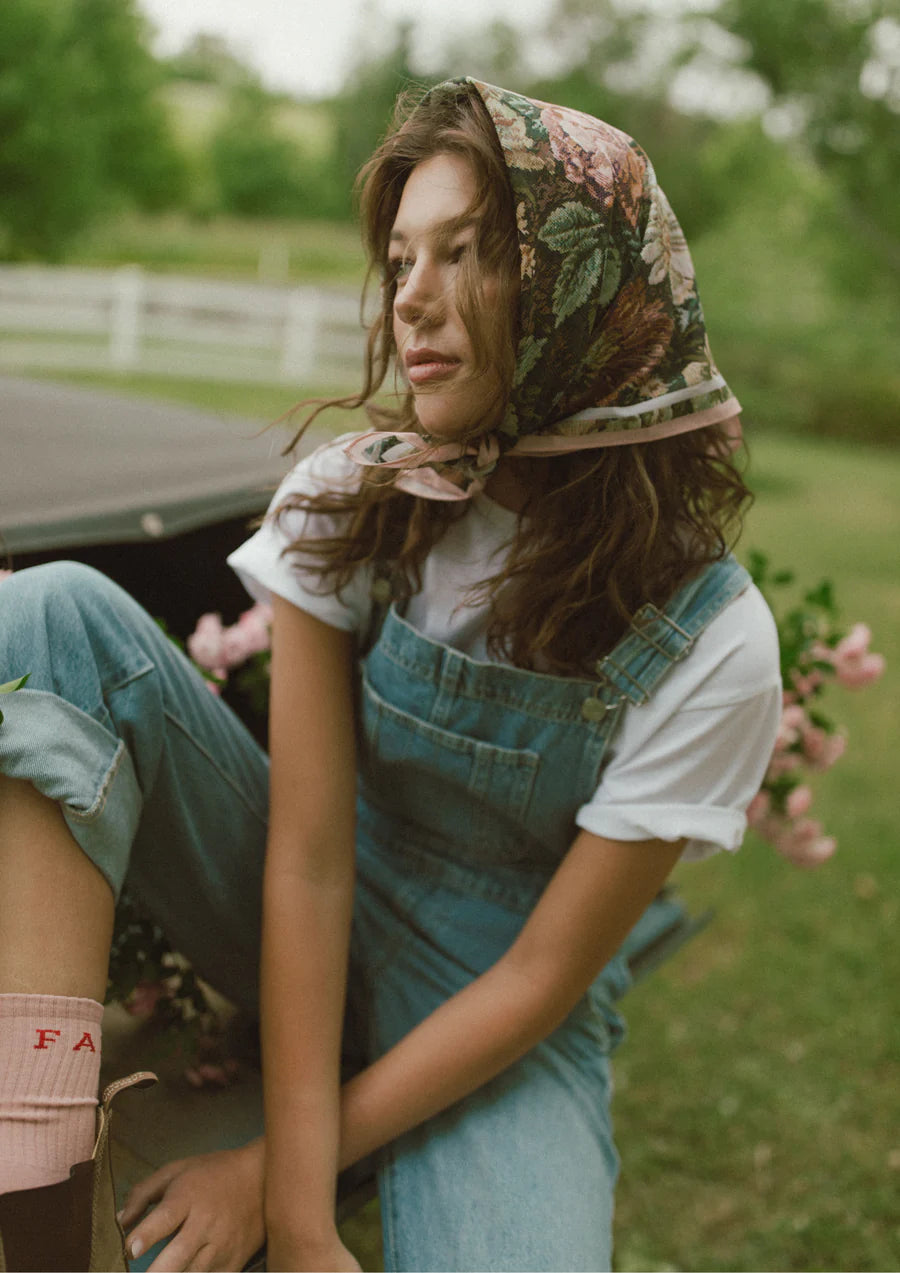 Whitney Spicer Silk Bandana - Bloom